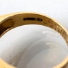 RING, 18k guld, med mabépärla, svenska stämplar 1972
