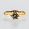 ENSTENSRING, 18k guld, med briljantslipad diamant