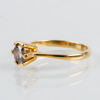 ENSTENSRING, 18k guld, med briljantslipad diamant