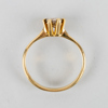 ENSTENSRING, 18k guld, med briljantslipad diamant