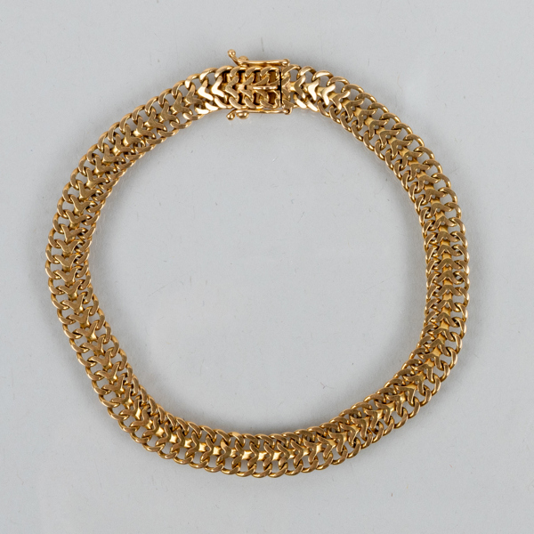 ARMBAND, 18k guld, svenska stämpar HÅN Stockholm 1920