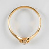 ENSTENSRING, 18k guld, med gammalslipad diamant