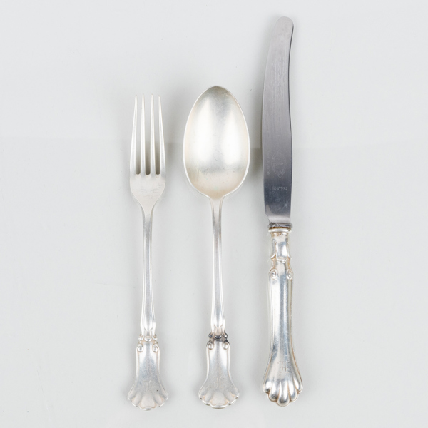 BESTICKUPPSÄTTNING, 32 del, silver, svenska stämplar KA Stockholm 1939