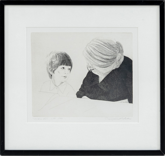 MARGARETA HOLTER (född 1934), etsning, signerad, numrerad 28 och daterad 1980