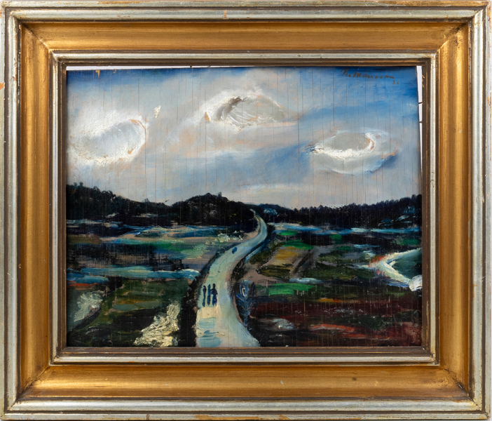 PER MÅNSSON (1896-1949), olja på pannå, signerad