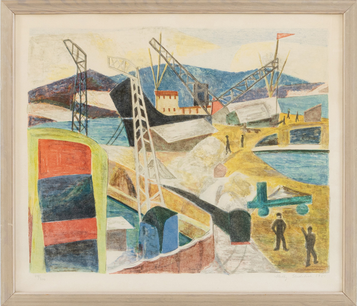 HETTY GLEDITSCH (Norge, 1906-1992), färglitografi, signerad, numrerad 99/200 samt daterad 1951