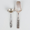 SÅSSLEV OCH BAKELSESPADE, silver, 1900-tal, bla Cesons 1962