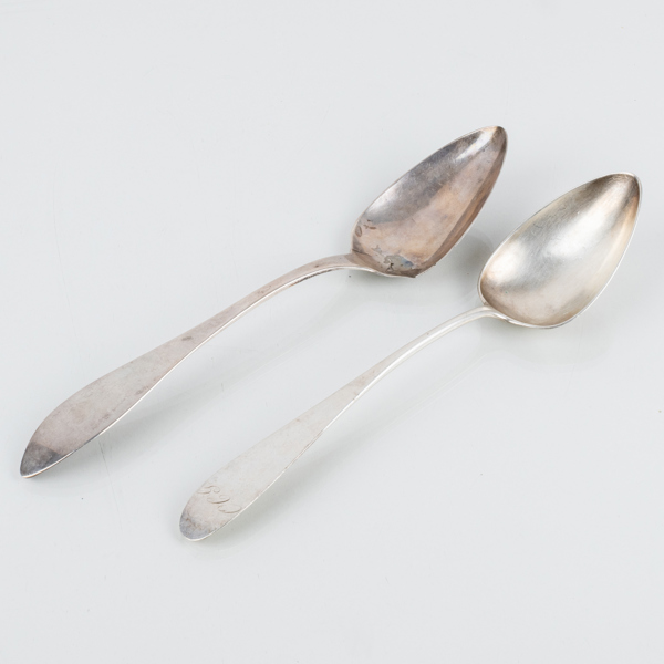 MATSKEDAR, 2 st, silver, 1800-tal