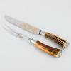 SERVERINGSBESTICK, 5 del, horn och rostfritt stål, Crown Crest England samt Rich.Abr. Herder Tyskland, 1900-talets andra hälft