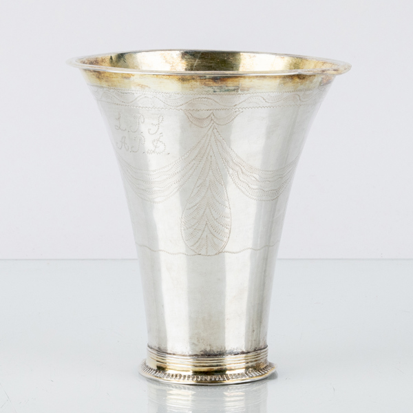 BÄGARE, silver, Andreas Hallberg, Kristianstad, sannolikt tidigt 1800-tal