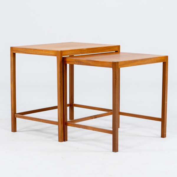 SATSBORD, 2 del, teak, 1900-talets mitt