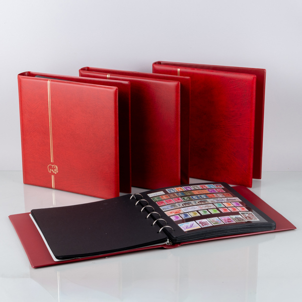 SAMLING FRIMÄRKEN, 4 album, olika valörer, länder och årtal