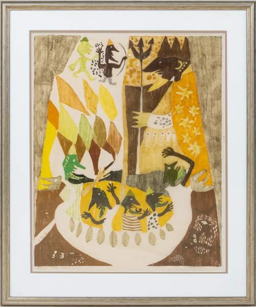 HANS OSSWALD (1919-1983), träsnitt, signerad och numrerad -51