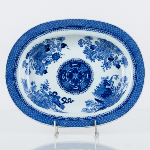 STEKFAT, porslin, Kina, 1700-/1800-tal