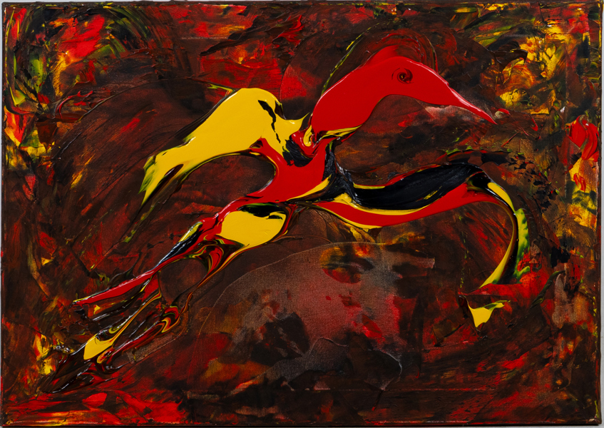 MELKER GARAY (född 1966), akryl på duk, signerad och daterad 2018