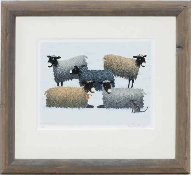 BIRGITTA MÅNGSÉN, färglitografi, signerad