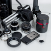 SAMLING KAMERATILLBEHÖR, bla objektiv mm
