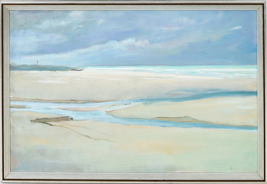 OIDENTIFIERAD KONSTNÄR, olja på duk, signerad samt daterad -89