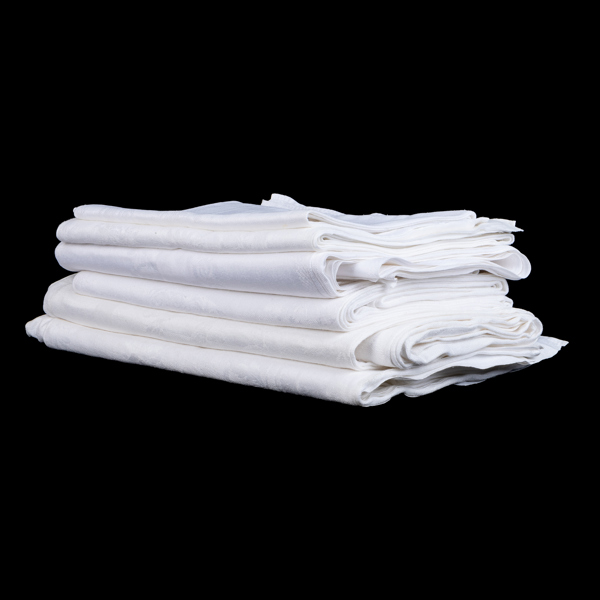 DUKAR, 6 st, linnedamast, sannolikt 1900-talets första hälft, bla ca 240 x 130 cm