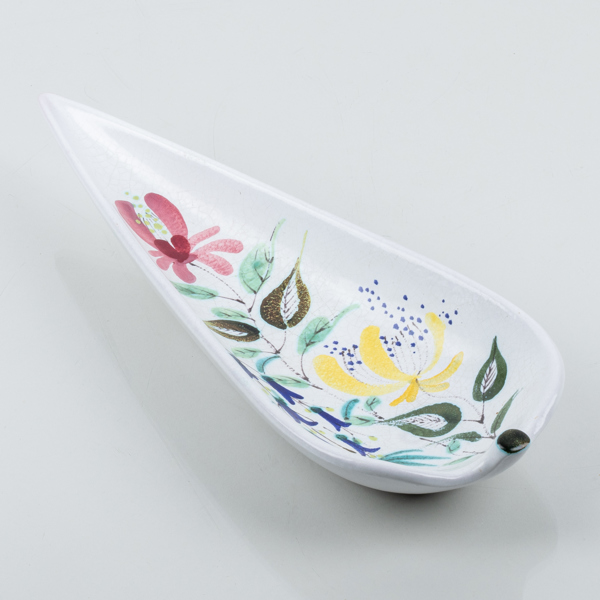 STIG LINDBERG, skålfat, fajans, Gustavsbergs studio, 1900-talets mitt, signerad och med studiohanden