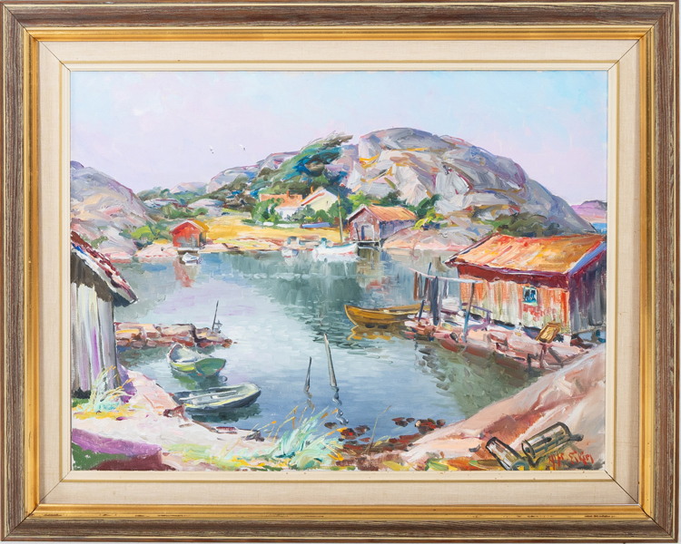 ALFRED EIKRI (Norge, 1911-2000), olja på duk, signerad