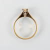 ENSTENSRING, 18k guld, svenska stämplar GD & Co1978, med briljantslipad diamant ca 0.22 ct