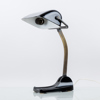 BORDSLAMPA, mässing och svartlackerad metall, Horax, 1920-/30-tal