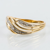 RING, 18k guld, med diamanter, sent 1900-tal