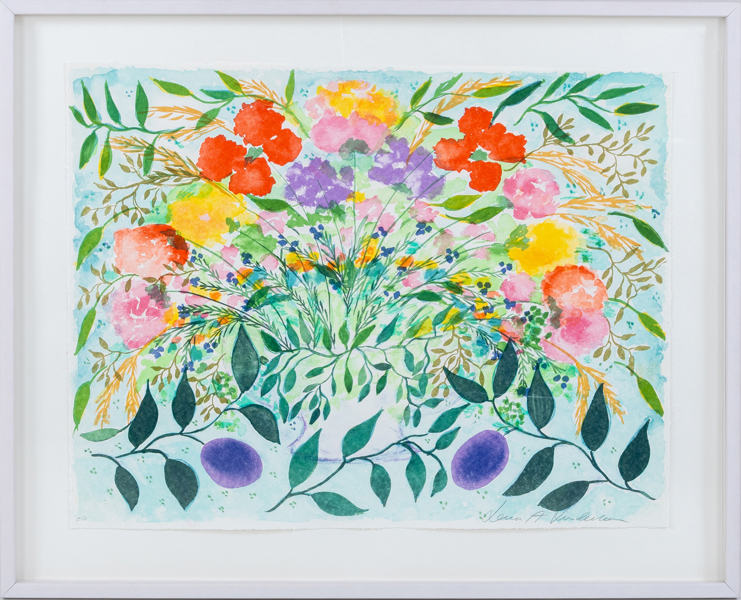 LENA LINDERHOLM (född 1947), färglitografi, signerat och numrerad EA