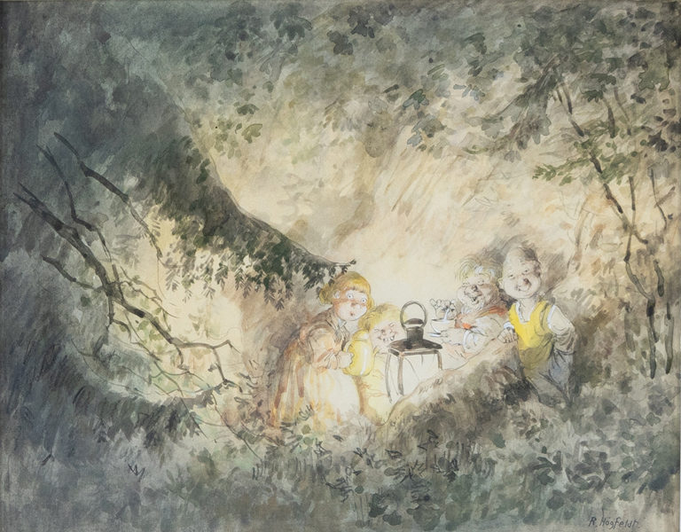 ROBERT HÖGFELDT (1894-1986), akvarell, signerad