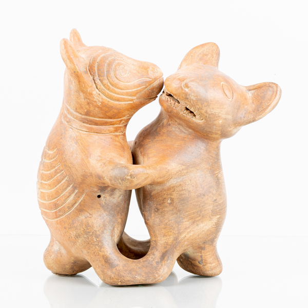 SKULPTUR, terracotta, sannolikt Sydamerika, 1900-tal