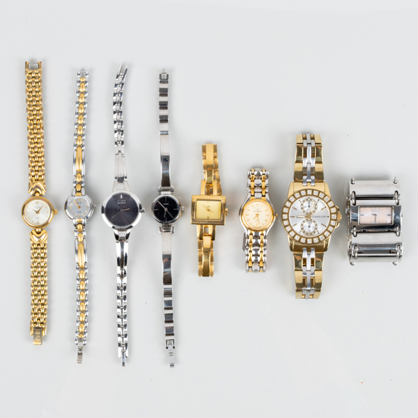 SAMLING ARMBANDSUR, 7 st, 1900-/2000-tal