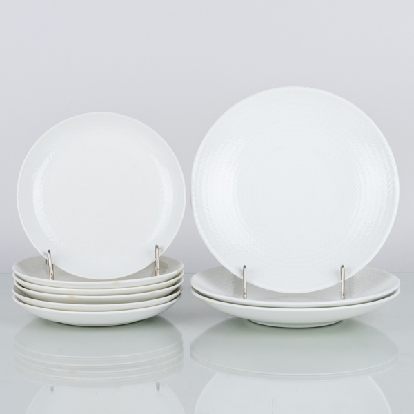 ASSIETTER, 3 + 6 st, flintgods, Rörstrand