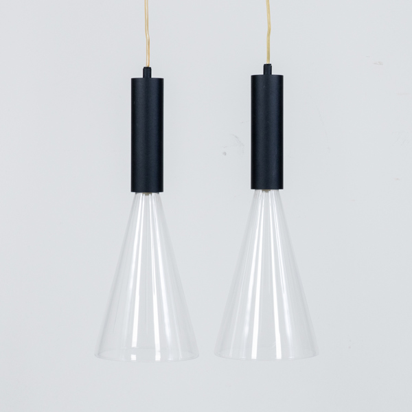 LENA BERGSTRÖM, 1 par, taklampor, för Orrefors, 2000-tal