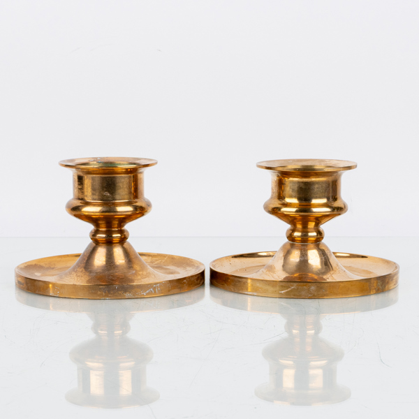 LJUSSTAKAR, 1 par, malm, 1976