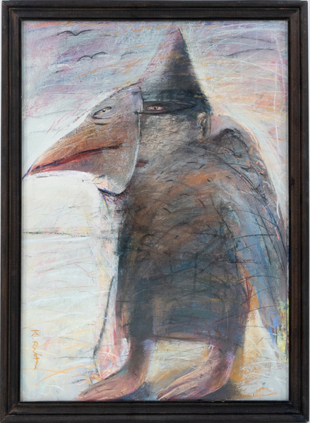 KERSTI RATTUS (född 1952), blandteknik, signerad