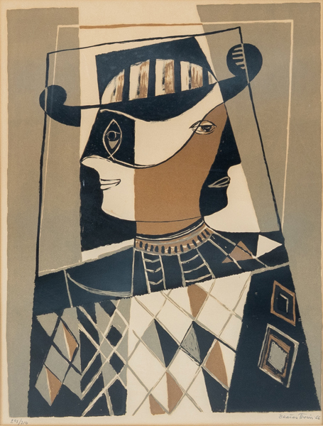 ESAIAS THORÉN (1901-1981), färglitografi, signerad och daterad -56