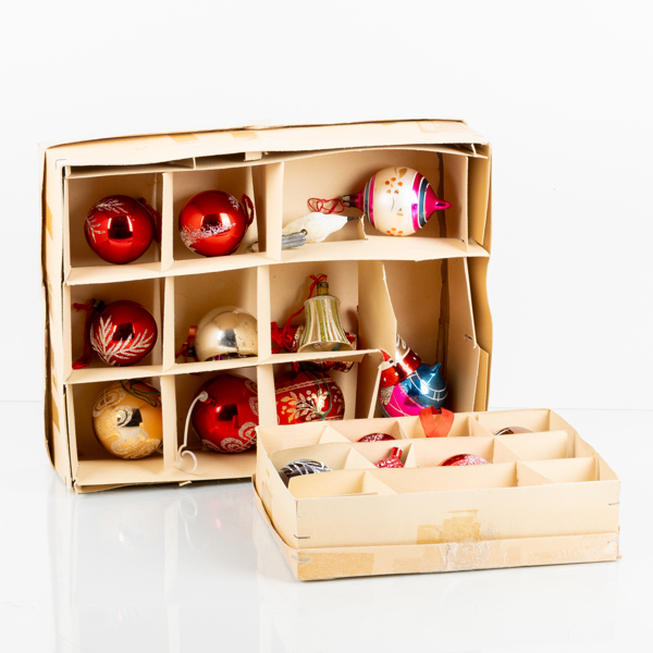 JULGRANSKULOR, 24 st, glas, 1900-tal