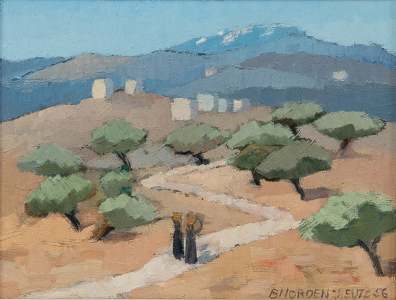 BRITA NORDENCREUTZ (1899-1982), olja på pannå, signerad och daterad 1956
