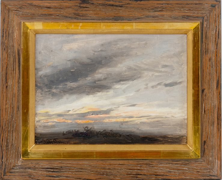 OIDENTIFERAD KONSTNÄR, olja på duk, otydligt signerad