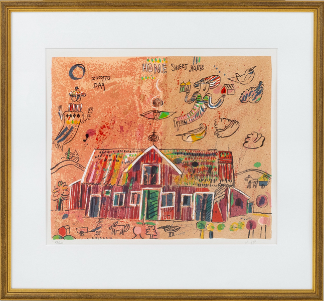 MADELEINE PYK (född 1934), färglitografi, signerad och numrerad 77/200