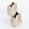  TAPIO WIRKKALA, 2 st vaser, porslin, "Paperbag", Rosenthal