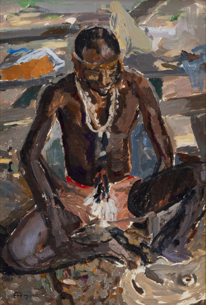 ELENA ANGER (1920-2010), olja på pannå, signerad och daterad -74