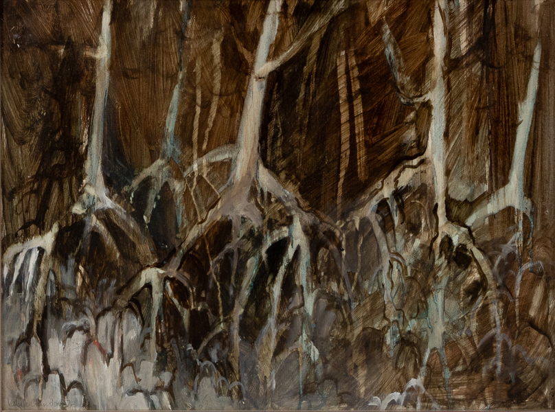 VALERIE CRUNDEN (född ?), olja på pannå, signerad och daterad 74