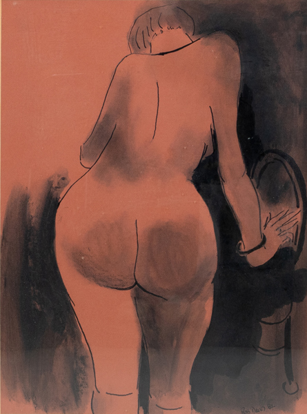 ROSS DAVIS, blandteknik, signerad och daterad -82 