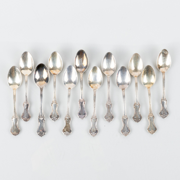 KAFFESKEDAR, 12 st, silver, Mema, 1952