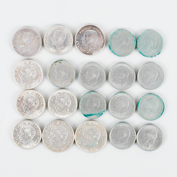 SAMLING MYNT, 20 st, svenska