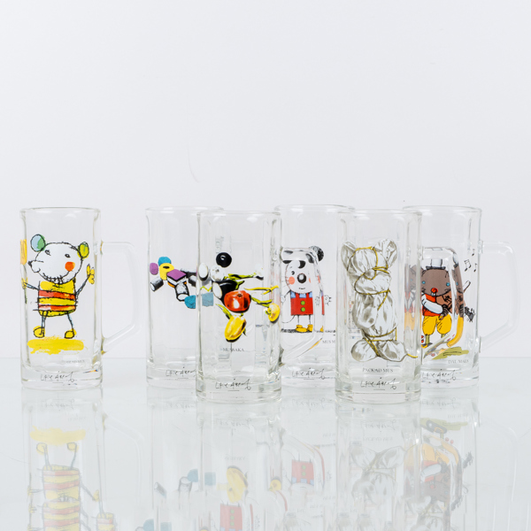 ÖLSEJDLAR, 6 st, motiv efter Lasse Åberg, 1900-/2000-tal