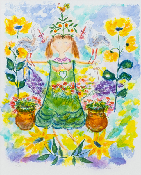 LENA LINDERHOLM (född 1947), färglitografi, signerat och numrerat 251/325