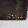 STIG LINBDBERG, väggrelief, stengods, Gustavsberg, signerad